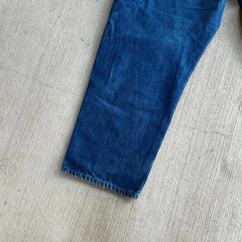 Carhartt B07 DNM faded denim double knee work wear carpenter pants